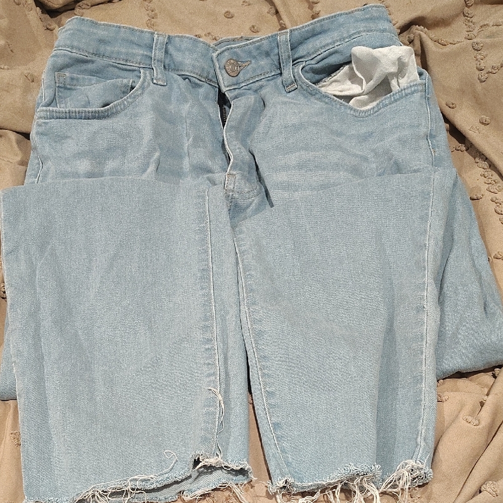 Forever 21 Light Blue Straight Leg Jeans